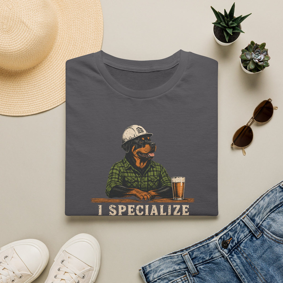 I Specialize in Roofing  T-Shirt
