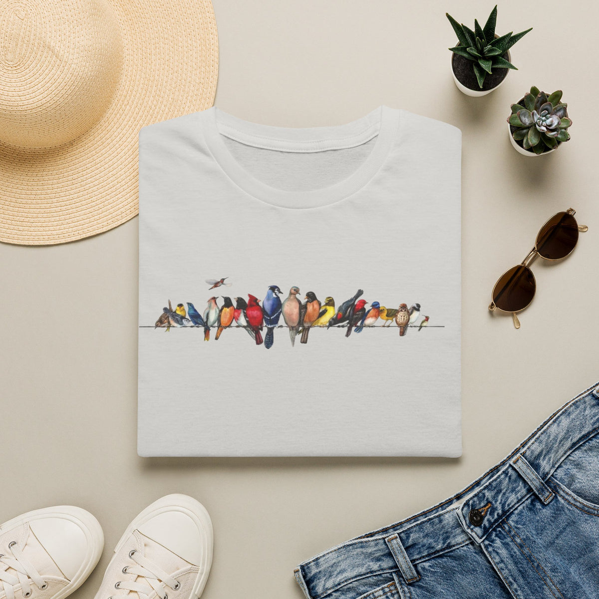 Birds On Line T-Shirt