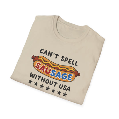 Can’t Spell Sausage Without USA T-Shirt