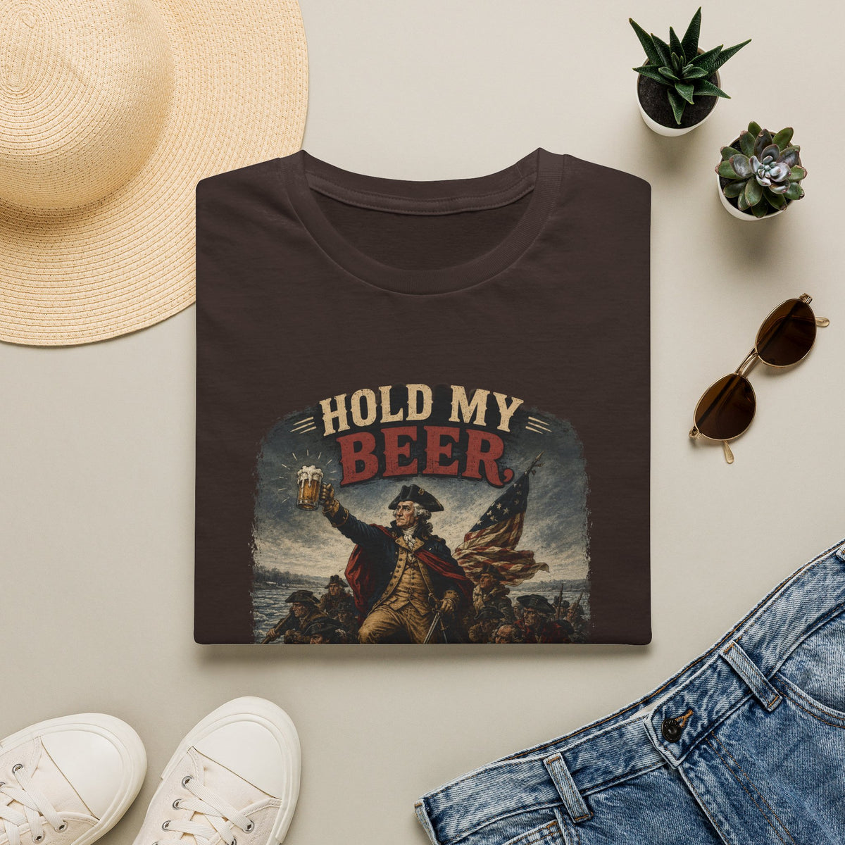 Hold My Beer, We Are Crossing the Delaware T-Shirt