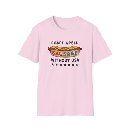 Can’t Spell Sausage Without USA T-Shirt