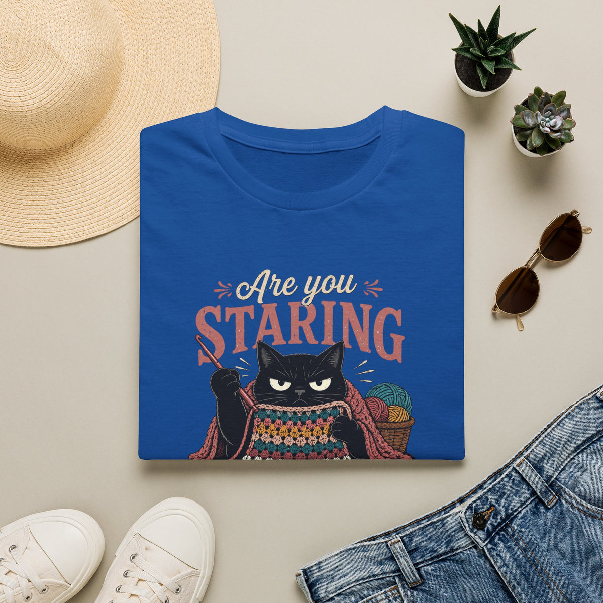 Are You Staring at My Crochet  T‑Shirt