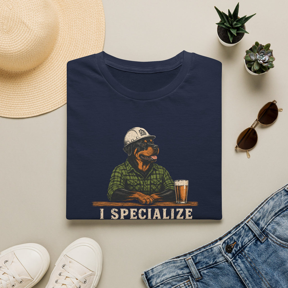 I Specialize in Roofing  T-Shirt