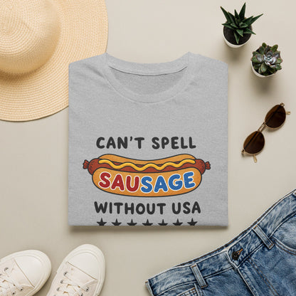 Can’t Spell Sausage Without USA T-Shirt