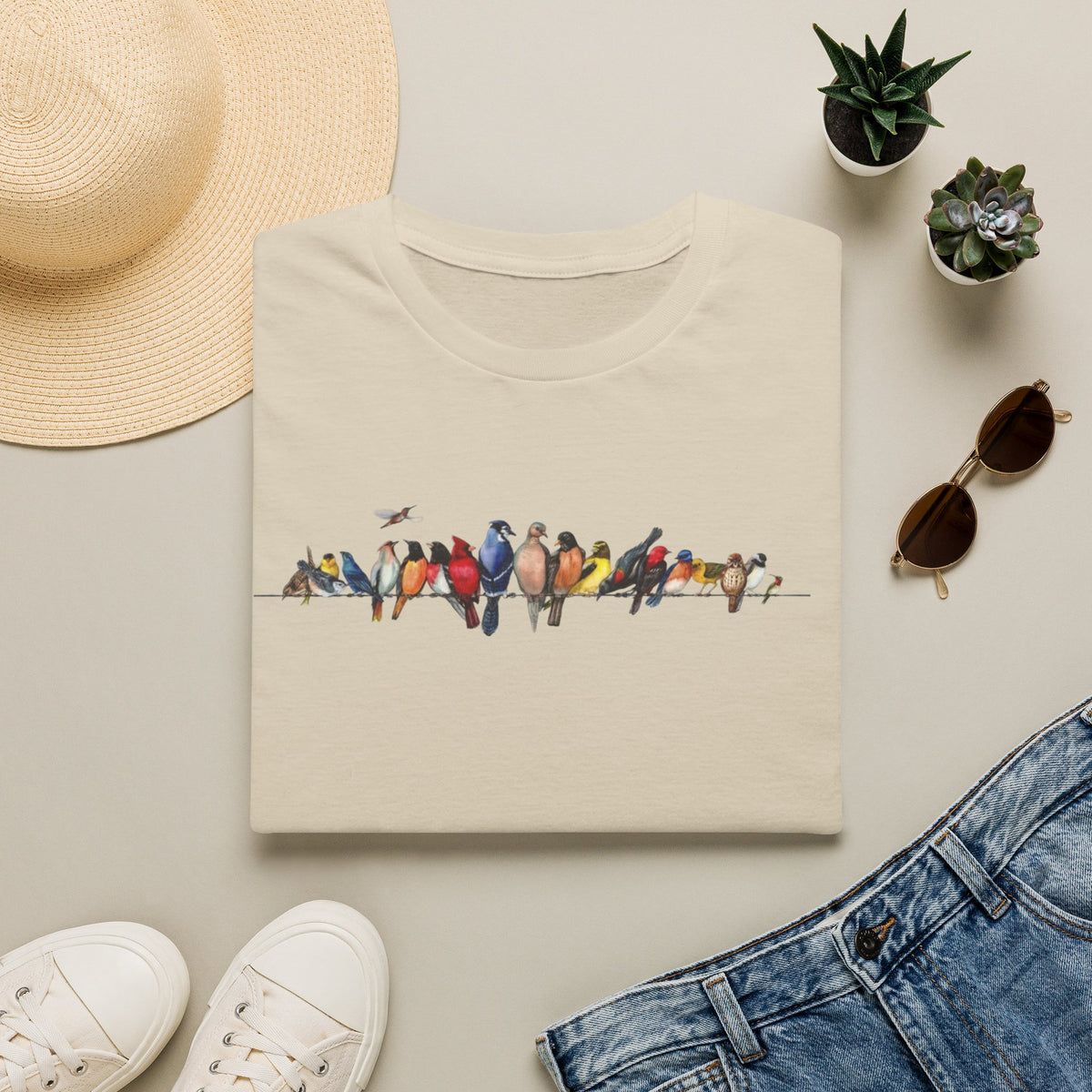 Birds On Line T-Shirt