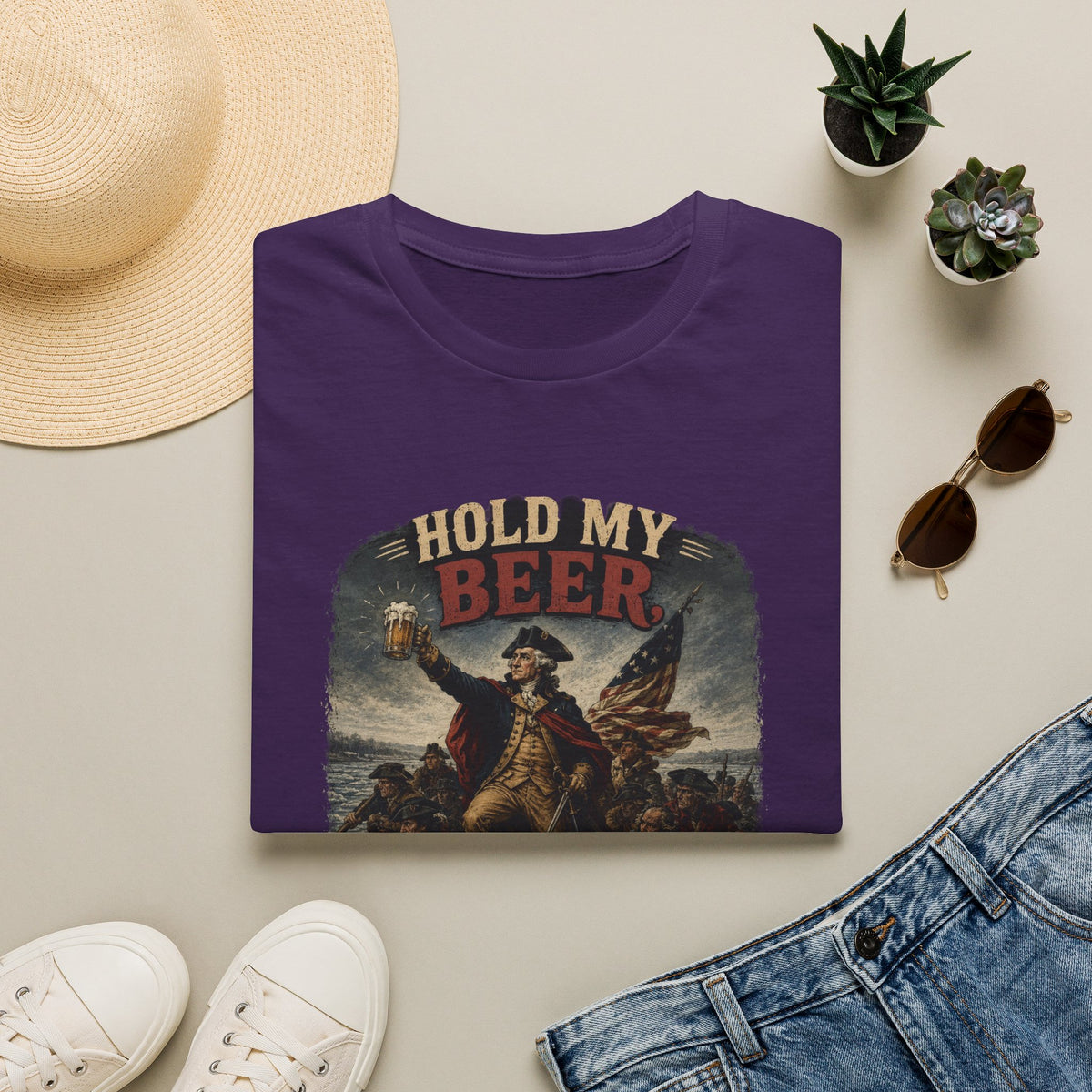 Hold My Beer, We Are Crossing the Delaware T-Shirt