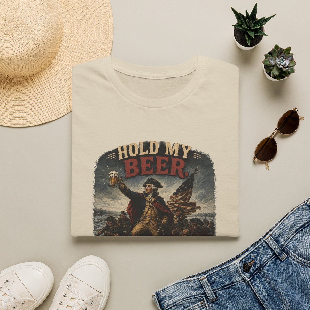 Hold My Beer, We Are Crossing the Delaware T-Shirt
