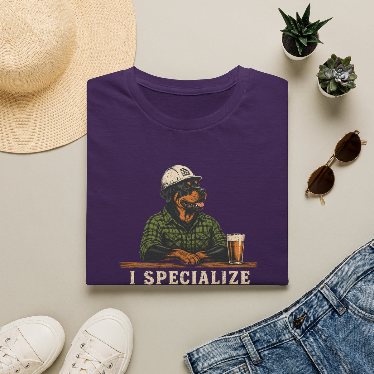 I Specialize in Roofing  T-Shirt