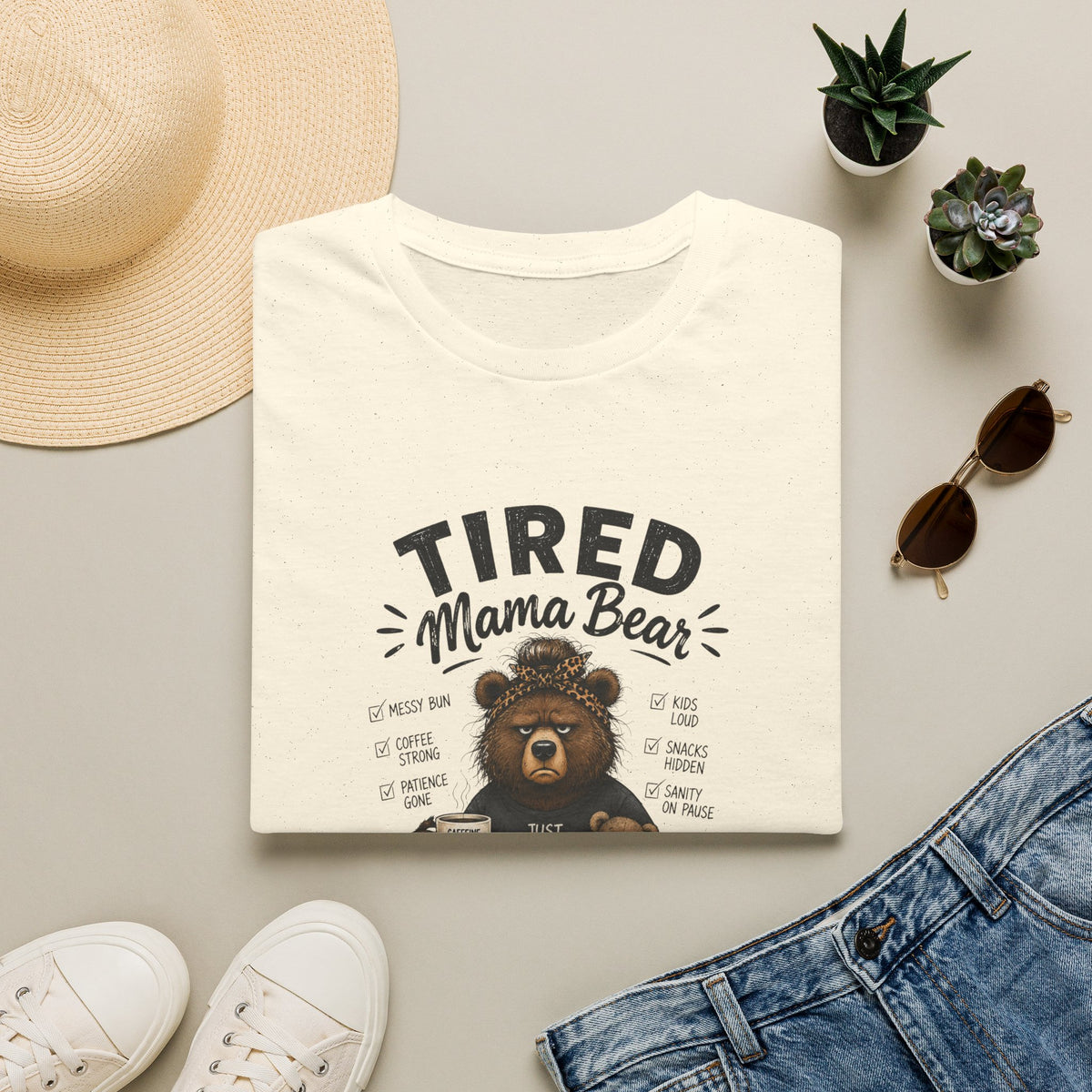 Tired Mama Bear T-Shirt
