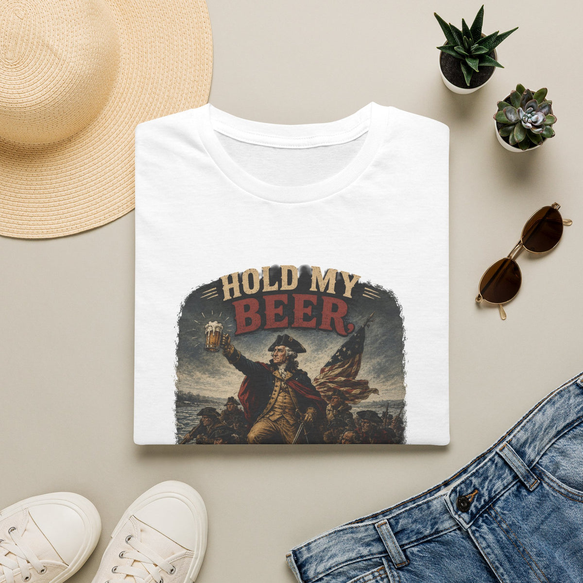 Hold My Beer, We Are Crossing the Delaware T-Shirt